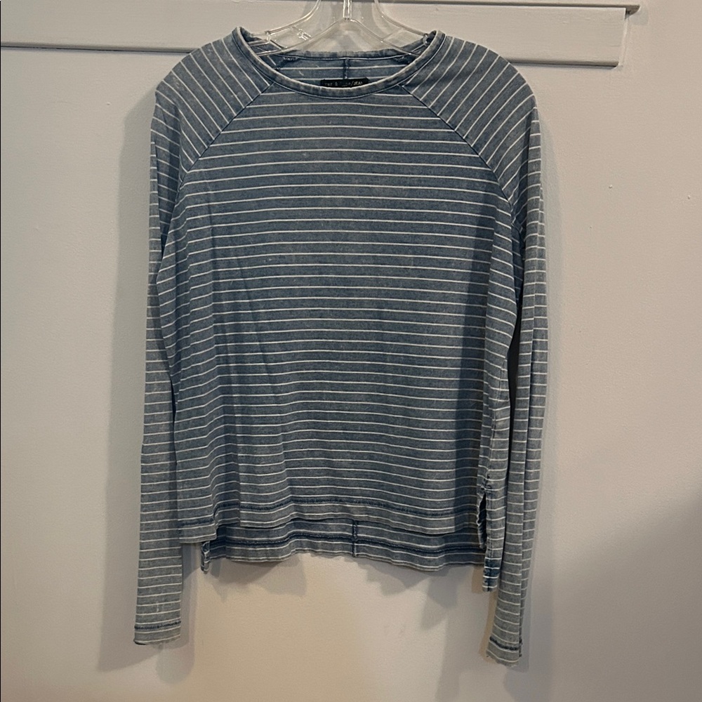 Rag & Bone Blue and White Striped Top